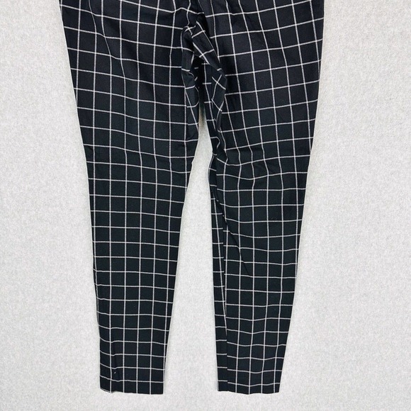 Old Navy Womans Sz 6 Pixie Pants Window Pane Skinny Black White Stretch - Picture 8 of 8